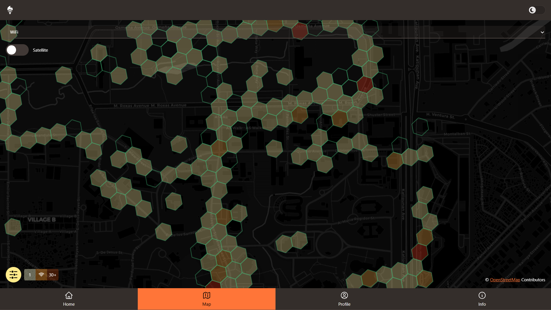 Wi-Fi Map of UP Diliman in Hotspotter